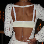 CREDO CROSS Lariat Necklace