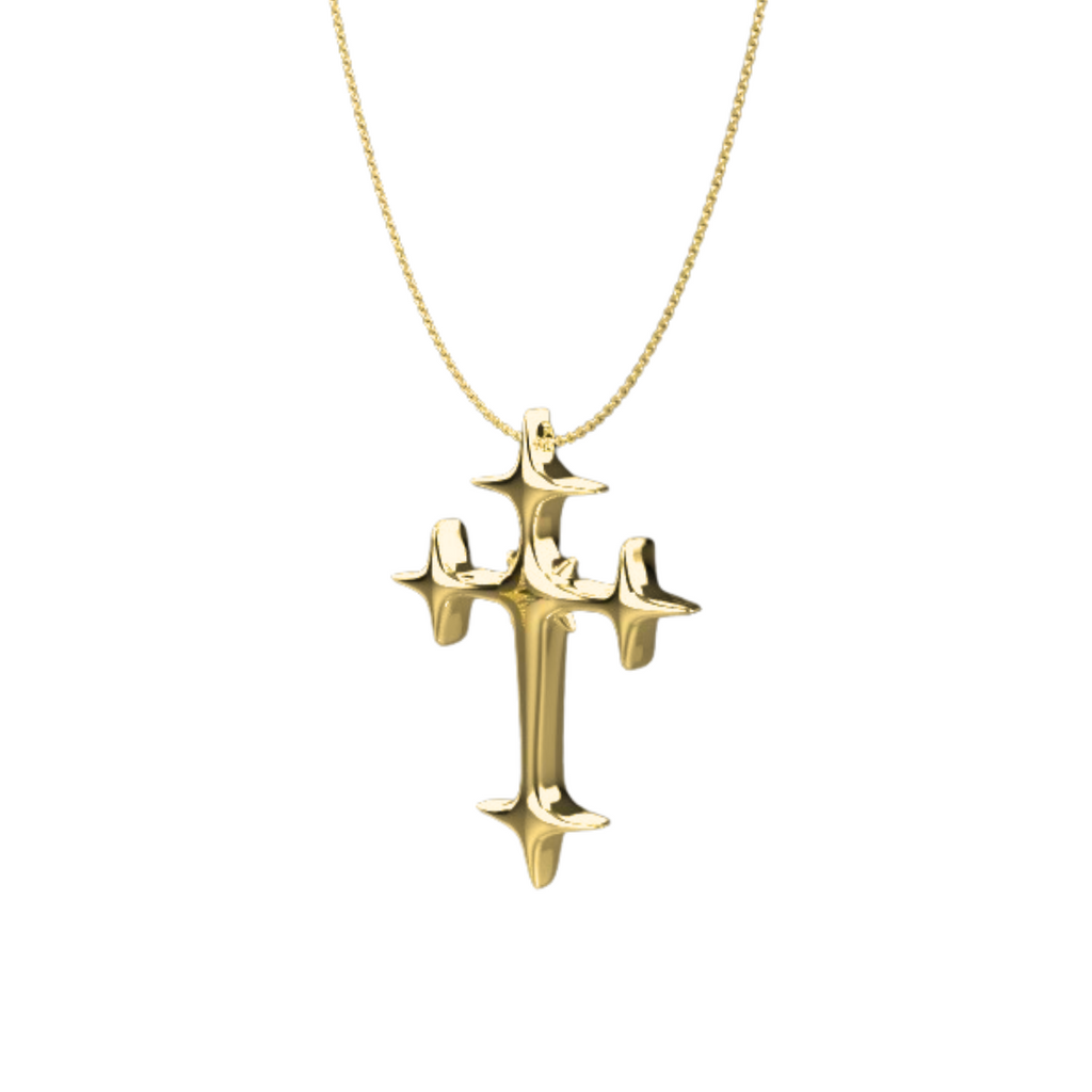 CREDO CROSS Gold Necklace