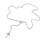 CREDO CROSS Lariat Necklace