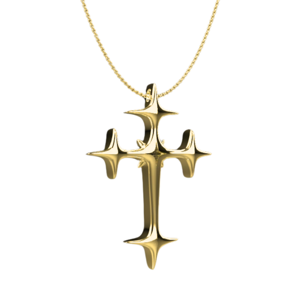 CREDO CROSS Gold Necklace