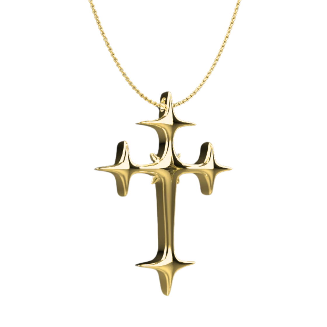 CREDO CROSS Gold Necklace