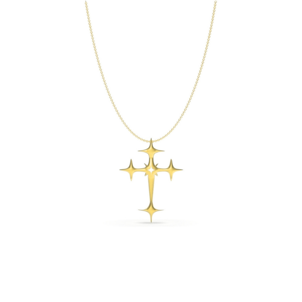 CREDO CROSS Gold Necklace