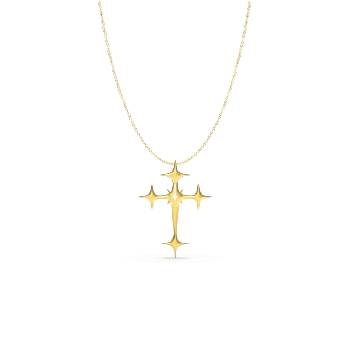 CREDO CROSS Gold Necklace